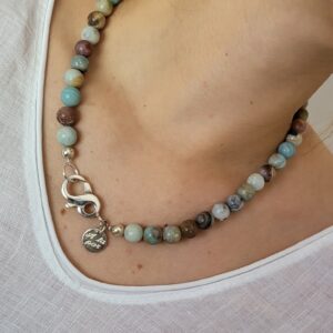 Collar Amazonita infinito