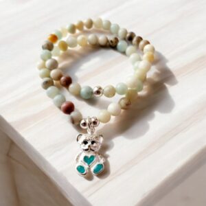 Duo pulseras Amazonita osito