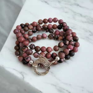 Pulsera rodonita 4 v