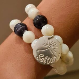 Duo pulseras nacar y Amatista soltar