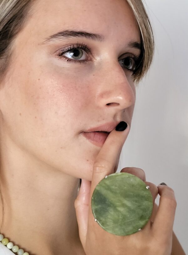 Anillo jade redondo - Image 3