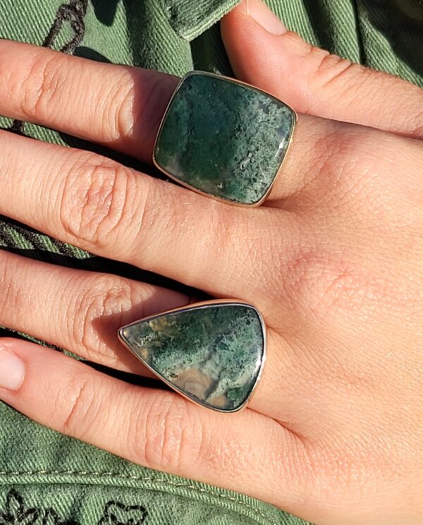 Anillos agata musgosa
