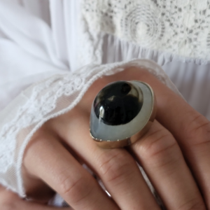 Anillo agata ojo de shiva