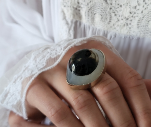 Anillo agata ojo de shiva