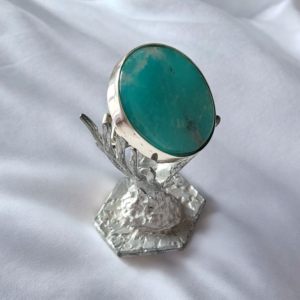 Anillo Amazonita redondo